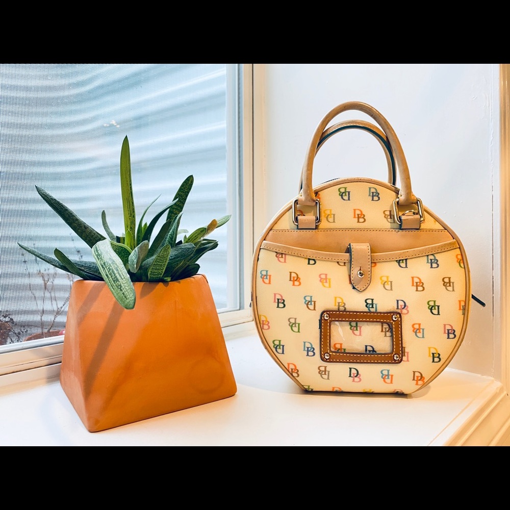 D&B Rainbow 🌈 Cream Mini Circle Bag